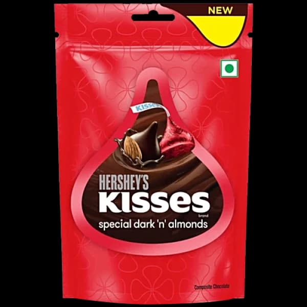 Hershey's Kisses Special Dark 'N' Almonds Chocolate / হারশি'স কিসসেস স্পেসাল ডার্ক ন আমন্ড চকোলেট
