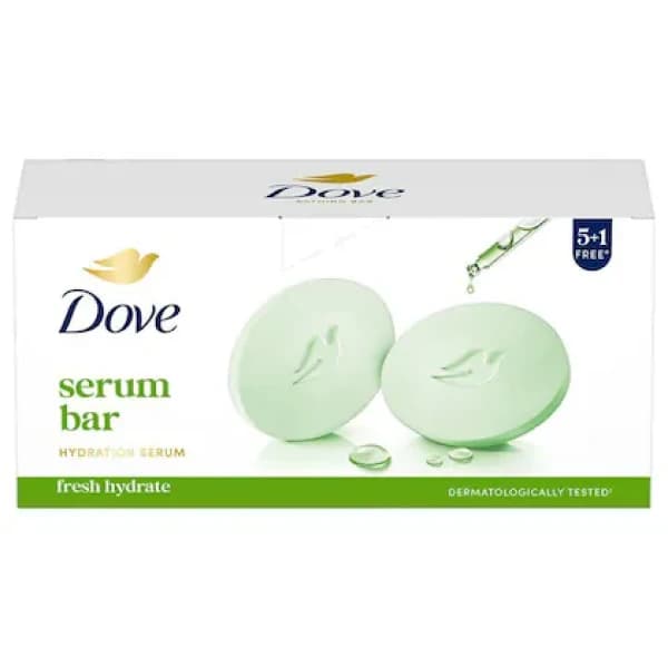 Dove Fresh Beauty Bathing Bar Buy 5 Get 1 Free / ডাভ ফ্রেশ বিউটি বাথিং বার – ৫ কিনলে ১ ফ্রি (৬×৭৫ গ্রাম)