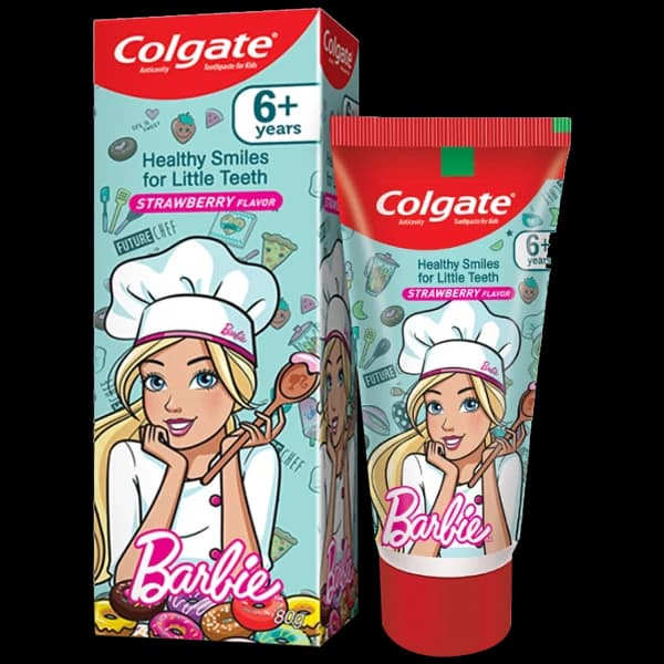Colgate kids 6+ Years Toothpaste Strawberry Flavour Barbie / কোলগেট কিডস ৬+ বছর স্ট্রবেরি ফ্লেভার বার্বি টুথপেস্ট