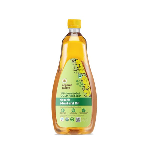 Organic Tattva Organic Cold Pressed Mustard Oil / অর্গানিক তৎবা অর্গানিক কোল্ড প্রেসেড মাস্টার্ড অয়েল