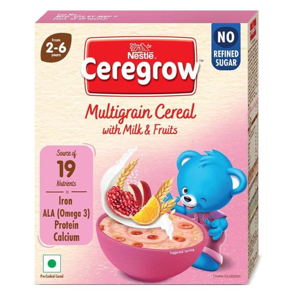Nestle CEREGROW Multigrain Cereal With Milk and Fruits, (From 2-6 Years) / নেস্টলে সেরেগ্রো মাল্টিগ্রেইন সিরিয়াল উইথ মিল্ক এন্ড ফ্রুট