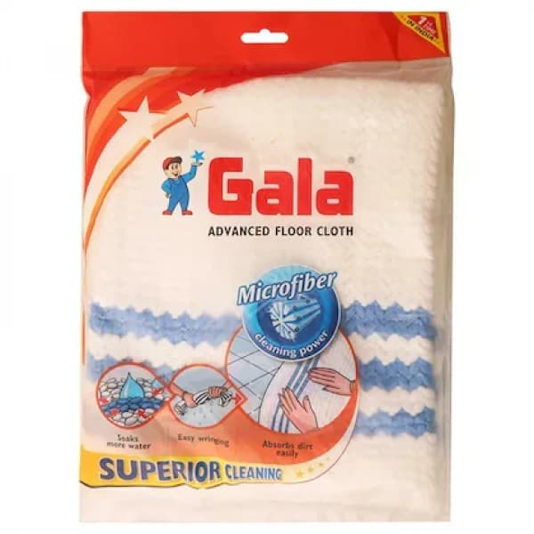 Gala Advanced Microfiber White Floor Cloth / গালা অ্যাডভান্সড মাইক্রোফাইবার হোয়াইট ফ্লোর ক্লথ