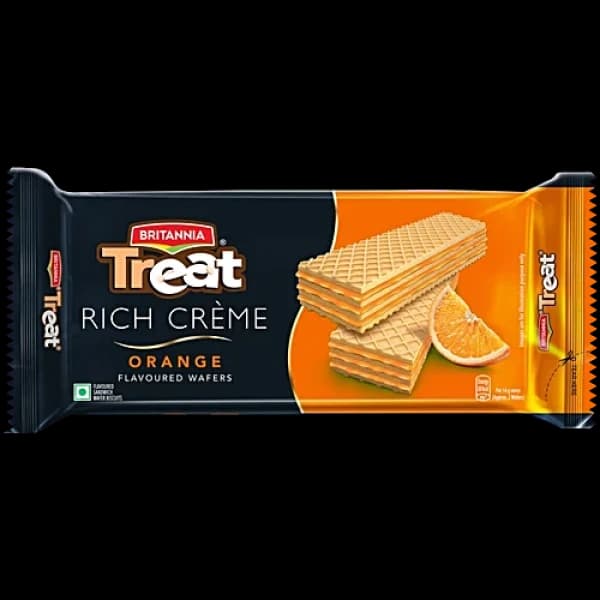 Britannia Treat Orange Flavoured Wafers / ব্রিটানিয়া ট্রিট অরেঞ্জ ফ্লেভারড ওয়েফারস