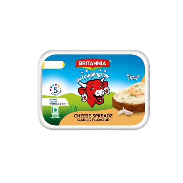 Britannia Cheese Spreadz Garlic Flavour / ব্রিটানিয়া চিজ স্প্রেডজ গার্লিক ফ্লেভার