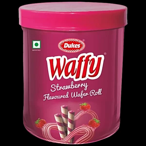 Dukes Waffy Strawberry Wafer Roll /  ডিউকস ওয়াফি স্ট্রবেরি ওয়াফার রোল