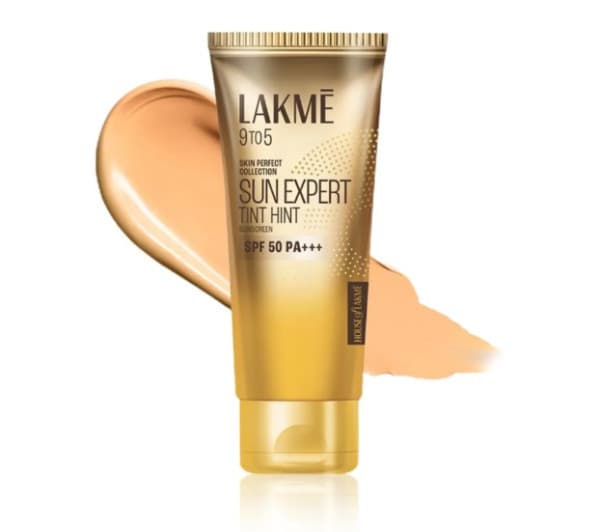 Lakme 9 to 5 Sun Expert Tint Hint Suncreen Lotion with SPF 50 PA+++ / ল্যাকমে ৯ টু ৫ সান এক্সপার্ট টিন্ট হিন্ট সানস্ক্রিন লোশন SPF ৫০ PA+++