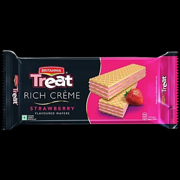 Britannia Treat Strawberry Wafers / ব্রিটানিয়া ট্রিট স্ট্রবেরি ওয়েফার