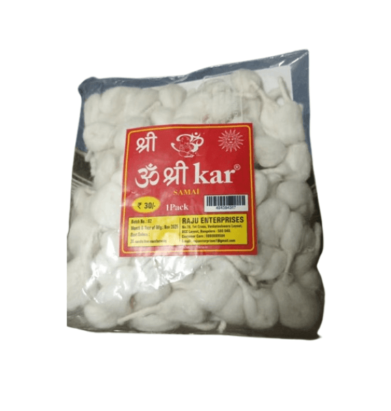 Omkar White Cotton Round Wicks / ওমকার সাদা সুতির গোল বাতি