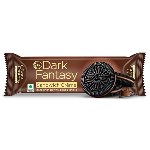Sunfeast Dark Fantasy Sandwich Creme Choco Flavoured / সানফিস্ট ডার্ক ফ্যান্টাসি স্যান্ডউইচ ক্রিম চকো ফ্লেভারড