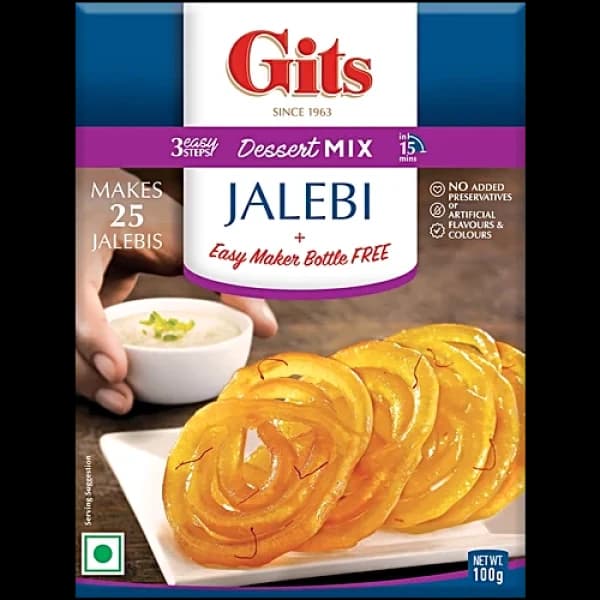 Gits Dessert Mix - Jalebi With Maker / গিটস ডেজার্ট মিক্স - মেকার সহ জালেবি