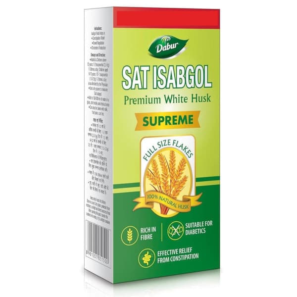 Dabur Sat Isabgol Premium White Husk / ডাবর সত্ ইসবগুল প্রিমিয়াম সাদা ভুসি