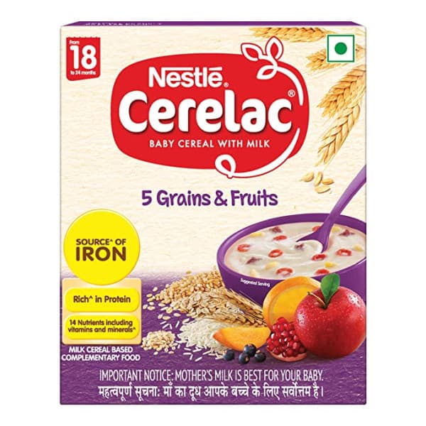Nestle Cerelac 18 Months 5 Grains & Fruits / নেস্টলে সেরেলাক ১৮ মাস ৫ গ্রেইন্স & ফ্রুট