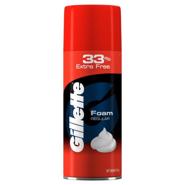 Gillette Regular Pre Shave Foam With 33% Extra Free / জিলেট রেগুলার প্রি শেভ ফোম