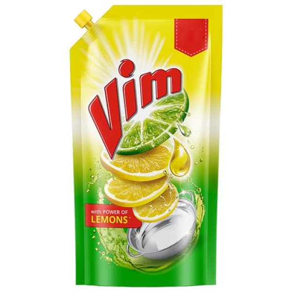 Vim Dishwash Lemon Liquid Gel Pouch / ভিম ডিশওয়াশ লেমন লিকুইড জেল পাউচ