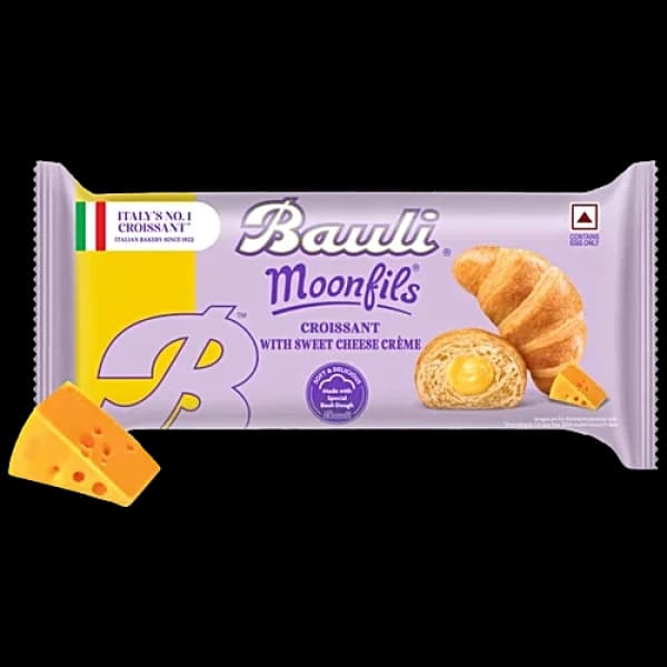 Bauli Moonfils Croissant - Sweet Cheese Creme / বাউলি মুনফিলস ক্রোসাঁ – সুইট চিজ ক্রিম